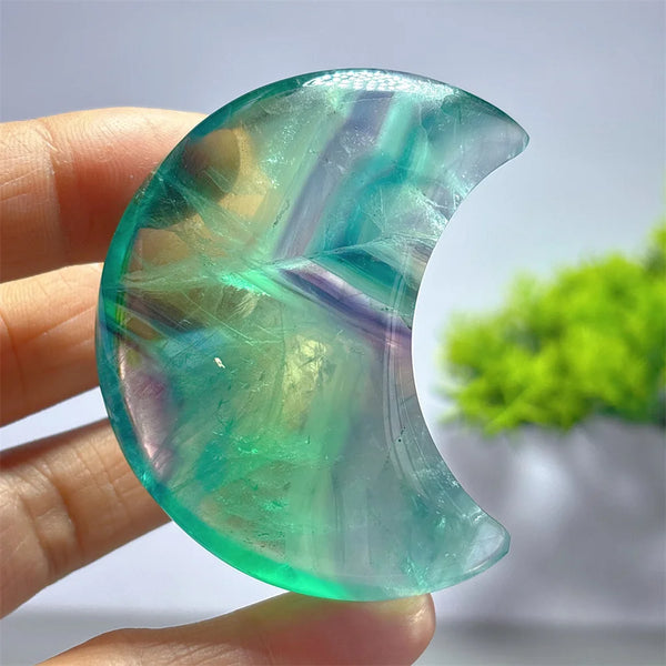 Rainbow Fluorite Moon-ToShay.org