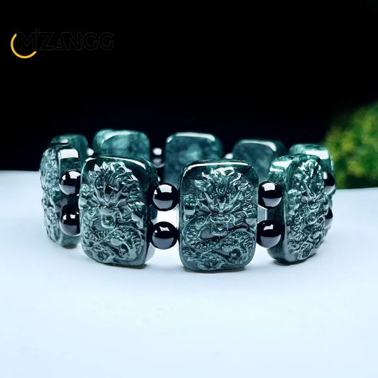 Green Jade Dragon Bracelet-ToShay.org