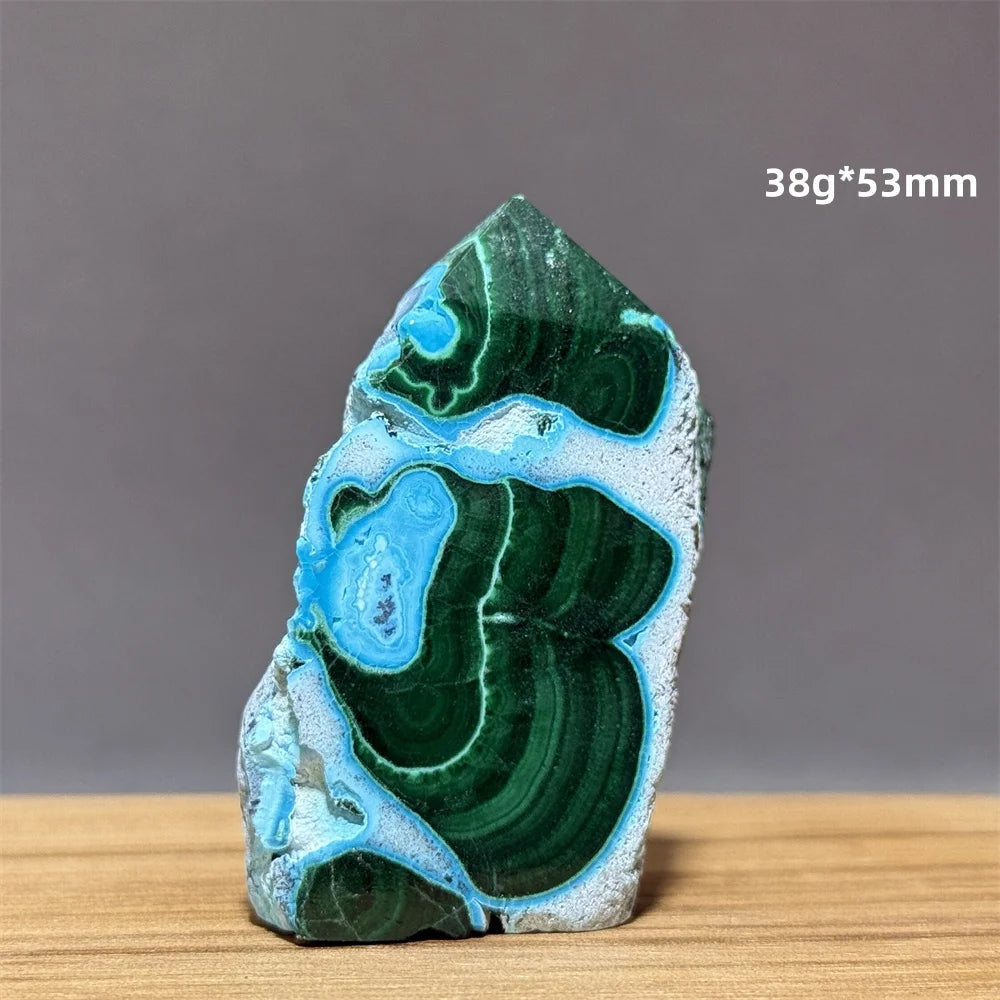 Blue Green Chrysocolla Tower-ToShay.org