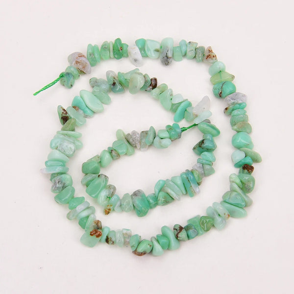 Green Chrysoprase Chip Beads-ToShay.org