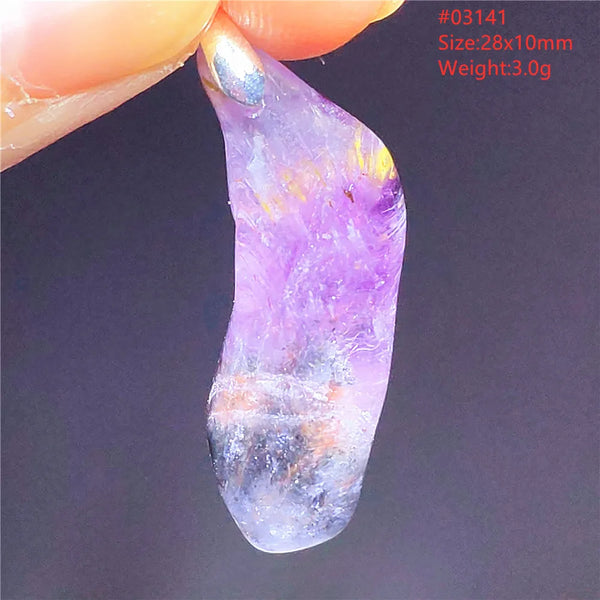 Purple Cacoxenite Auralite Pendant-ToShay.org