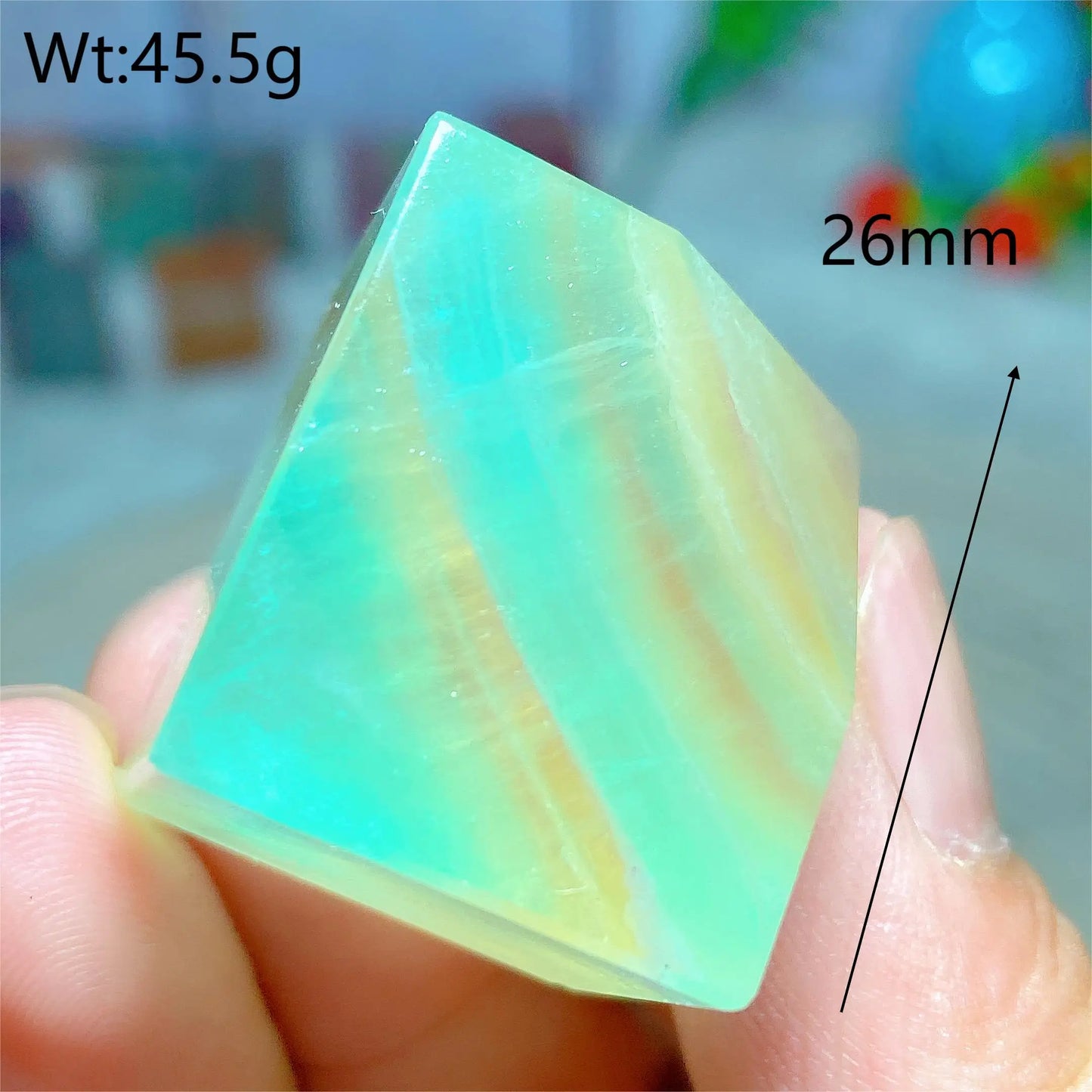 Rainbow Fluorite Cube-ToShay.org