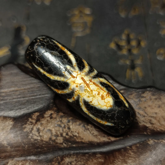 Tibetan Agate Dzi Bead-ToShay.org