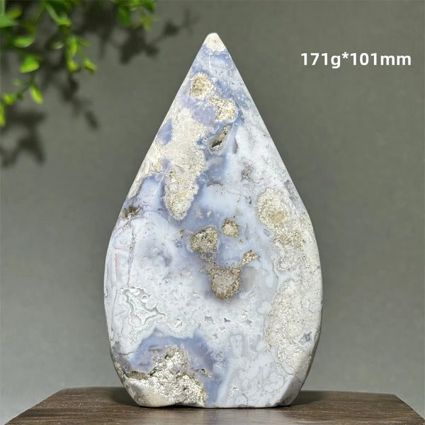 Blue Cherry Agate Torch-ToShay.org