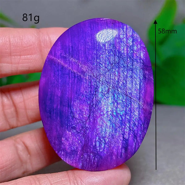 Violet Moonstone Palm Stone-ToShay.org