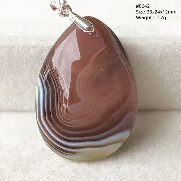 Grey Lace Agate Pendant-ToShay.org