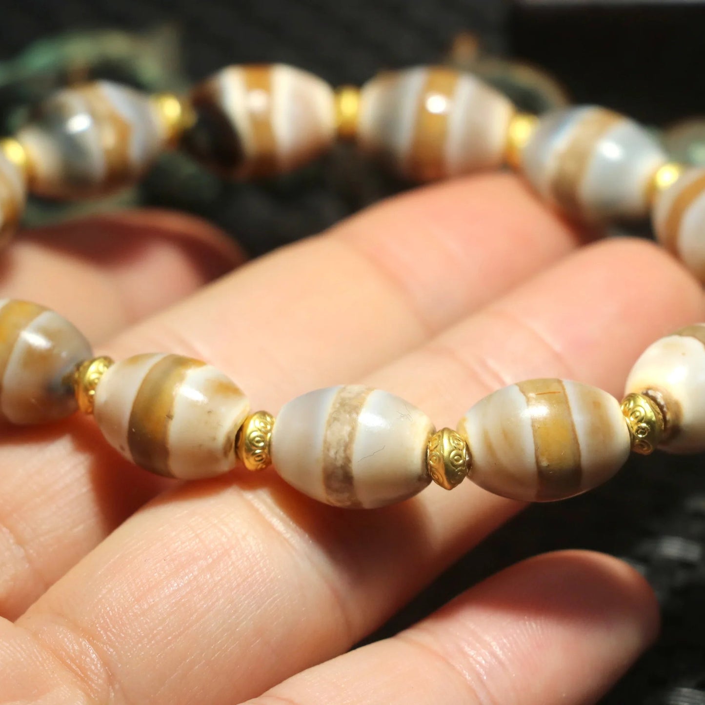 Tibetan Agate DZi Bead-ToShay.org
