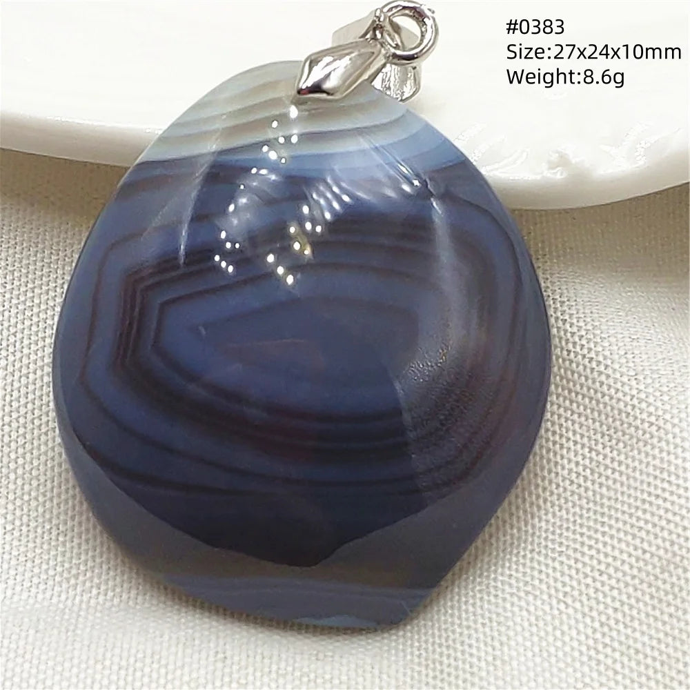 Grey Brown Agate Pendant-ToShay.org