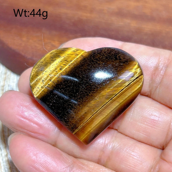 Yellow Blue Tiger Eye Heart-ToShay.org