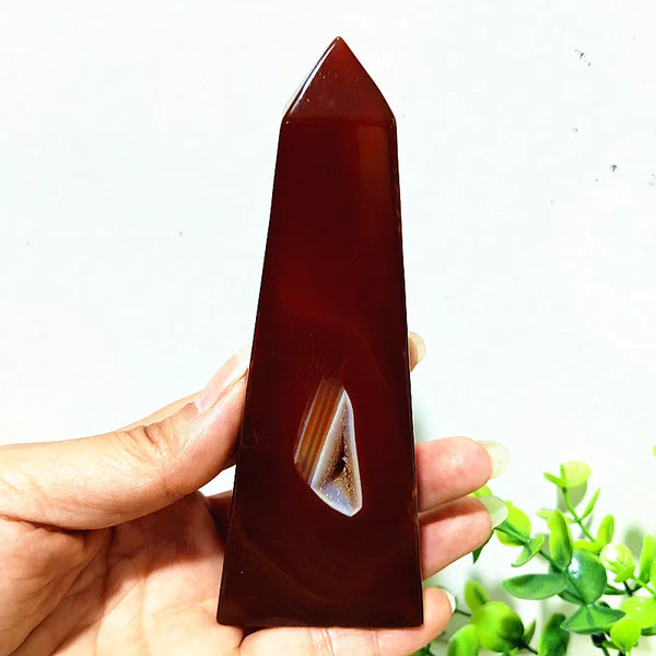 Red Agate Geode Tower-ToShay.org