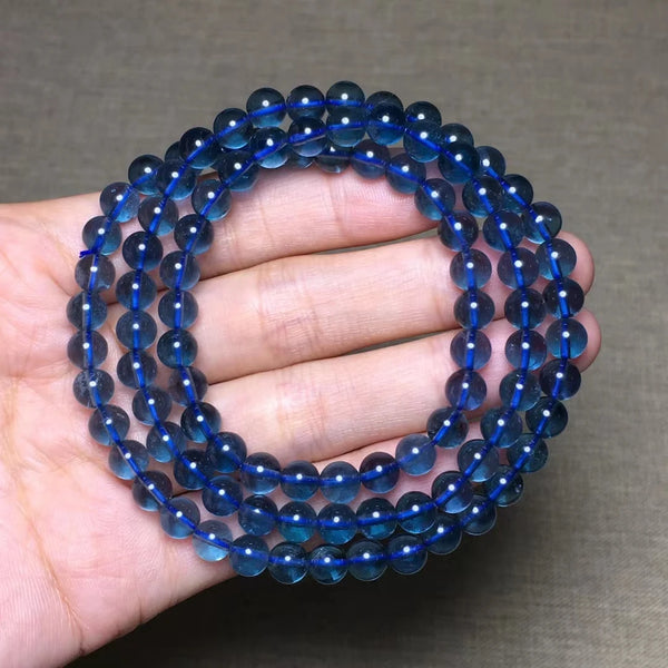 Blue Fluorite Wrap Bracelet-ToShay.org
