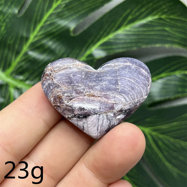 Purple Mica Crystal Heart-ToShay.org