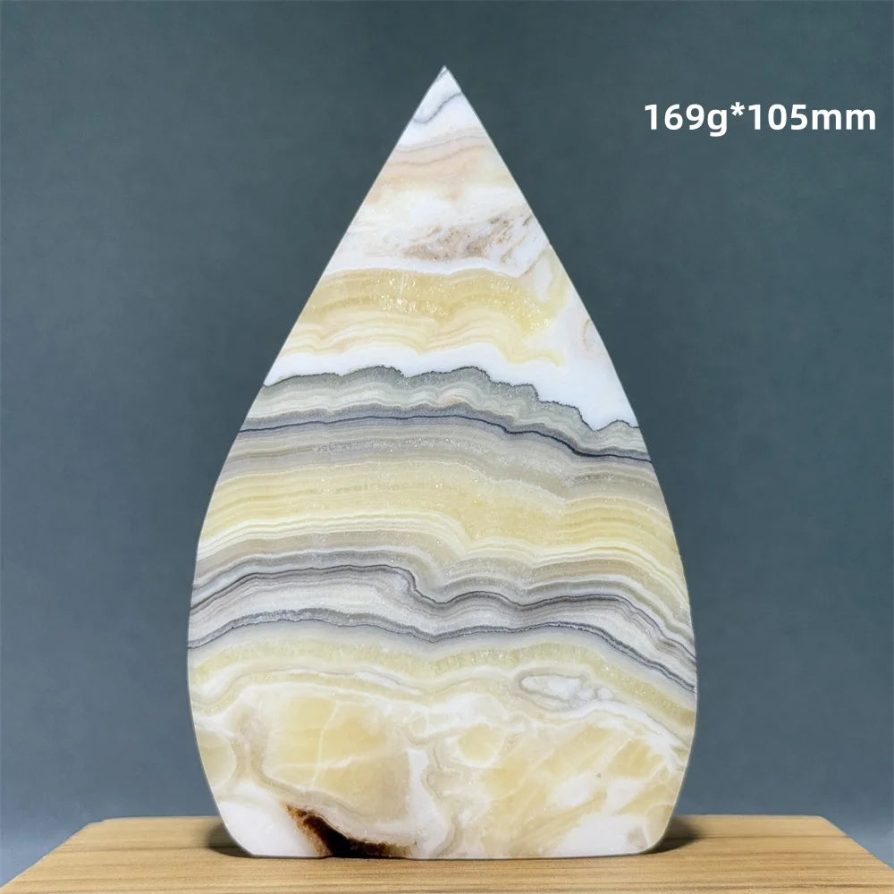 Grey Striped Agate Torch-ToShay.org