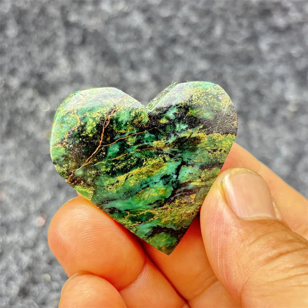 Green Emerald Stone Heart-ToShay.org