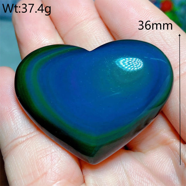 Rainbow Obsidian Heart-ToShay.org