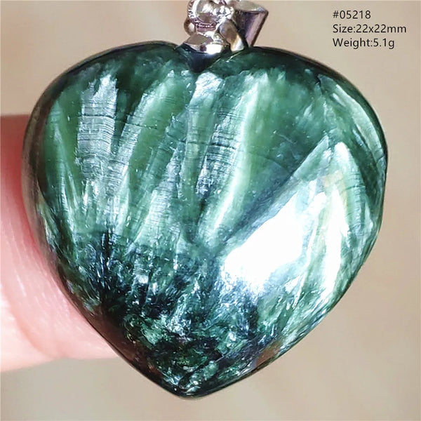 Green Seraphinite Pendant-ToShay.org