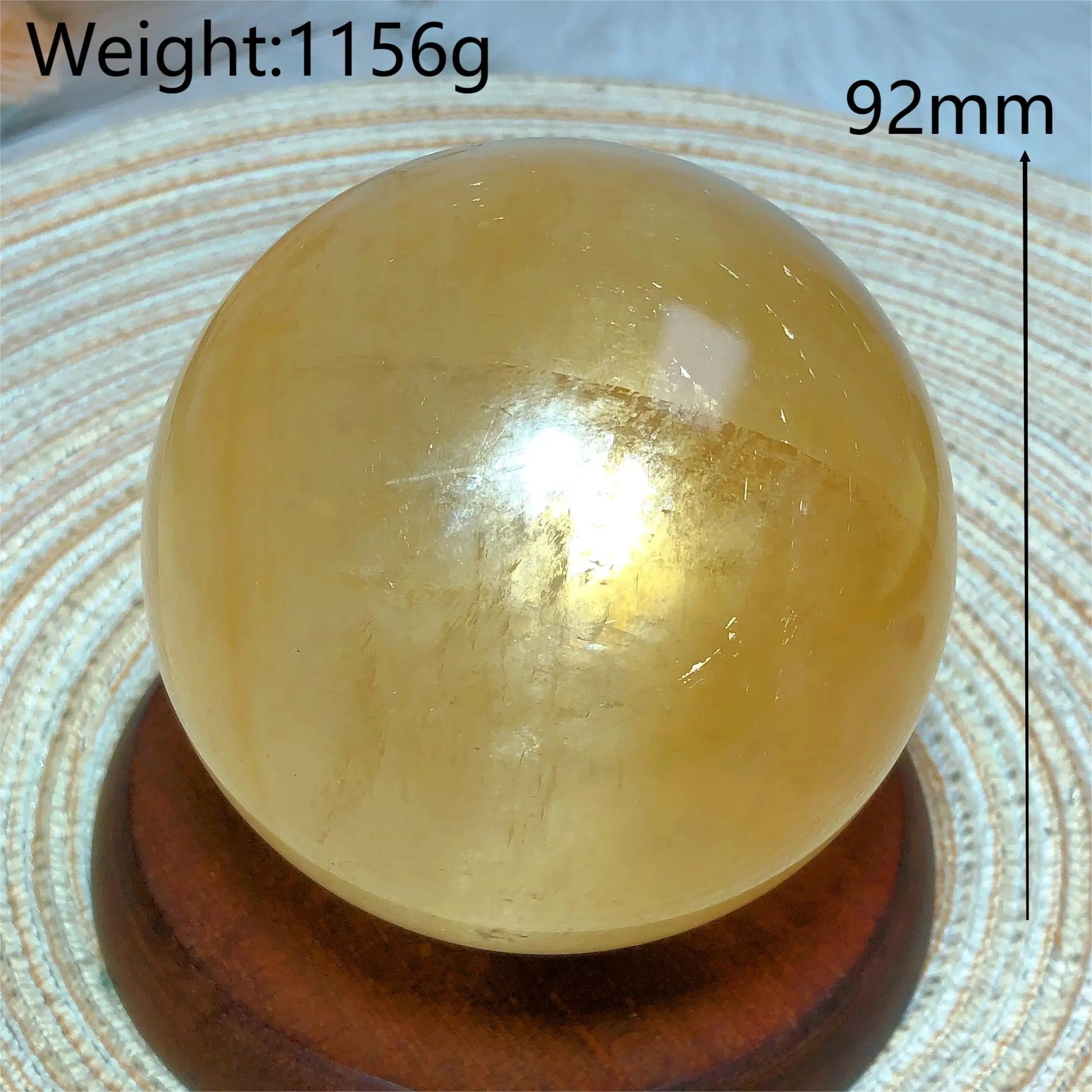 Yellow Honey Calcite Ball-ToShay.org
