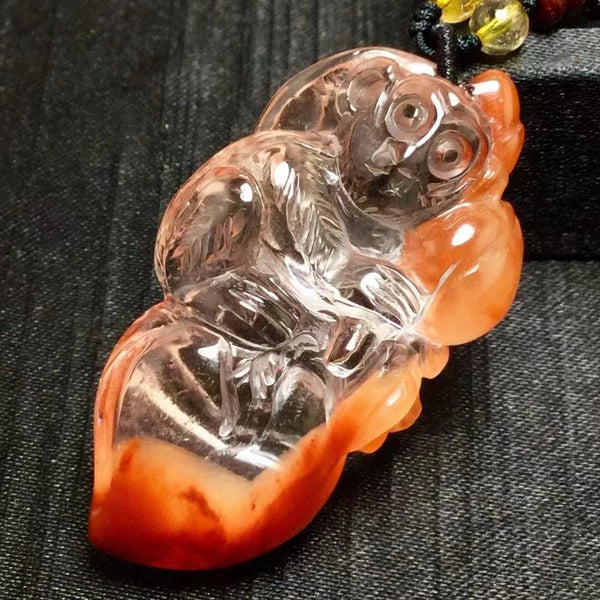 Red Rutilated Quartz Monkey-ToShay.org