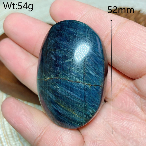 Blue Tiger Eye Palm Stone-ToShay.org