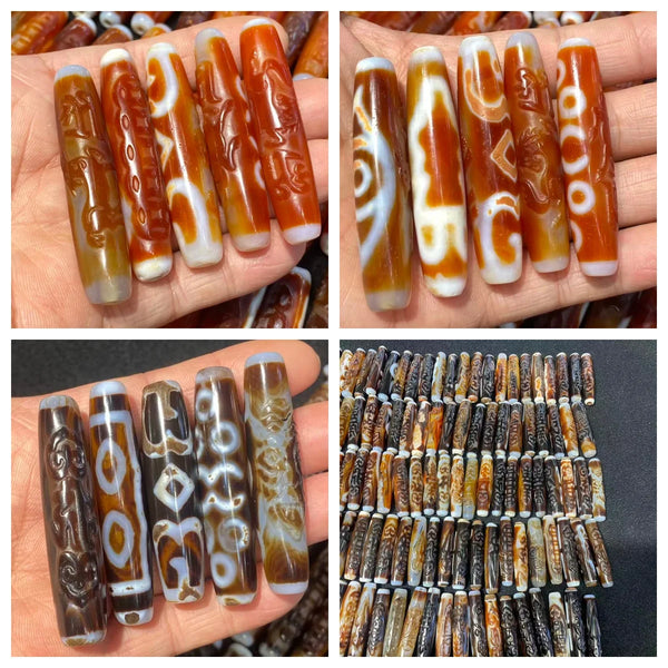 Tibetan Agate Eyes Dzi-ToShay.org