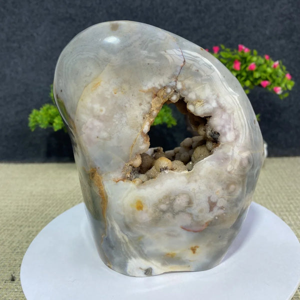 Pink Amethyst Agate Geode-ToShay.org