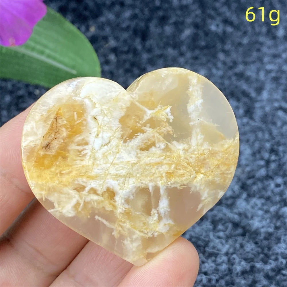 Yellow Ghost Crystal Heart-ToShay.org