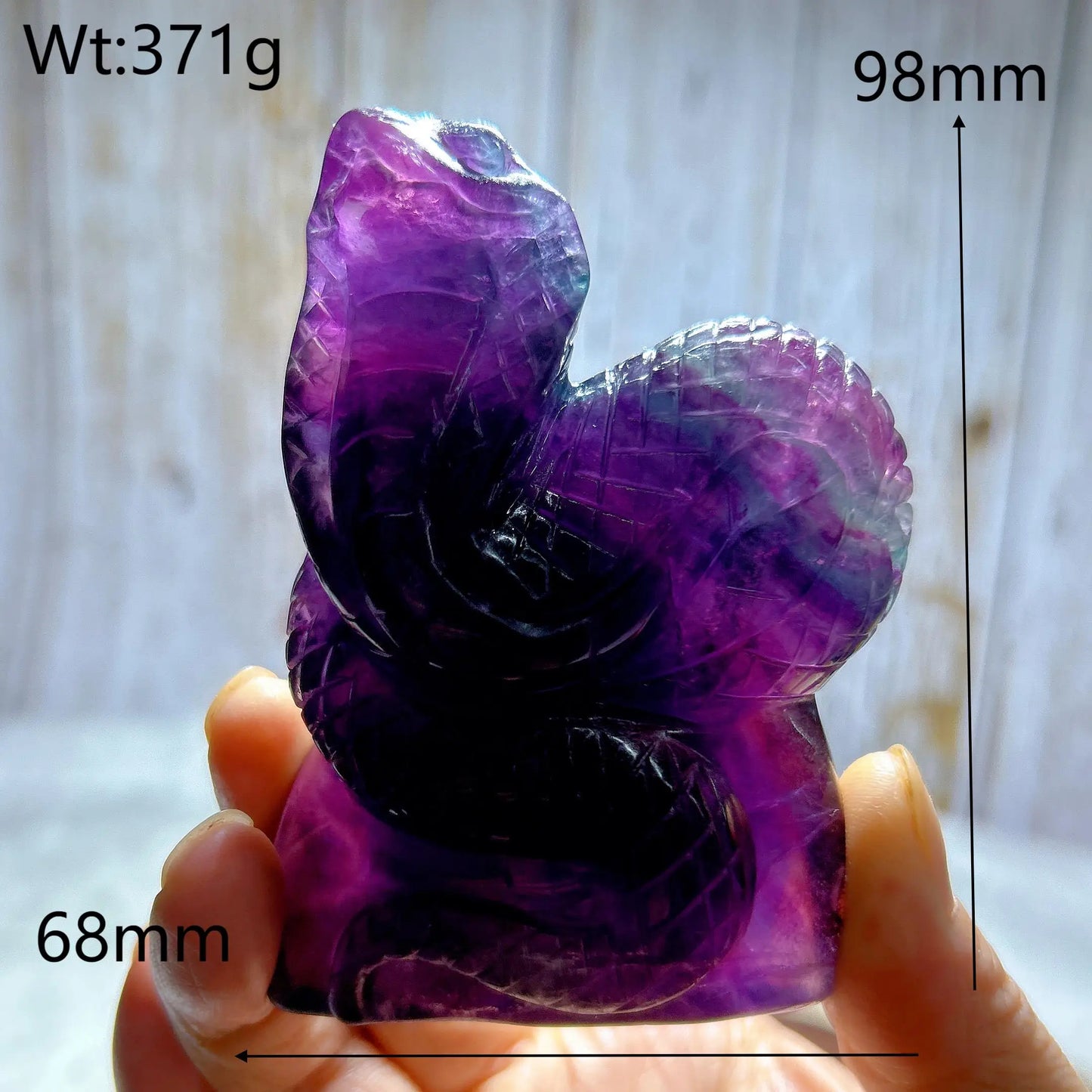 Rainbow Fluorite Snake-ToShay.org