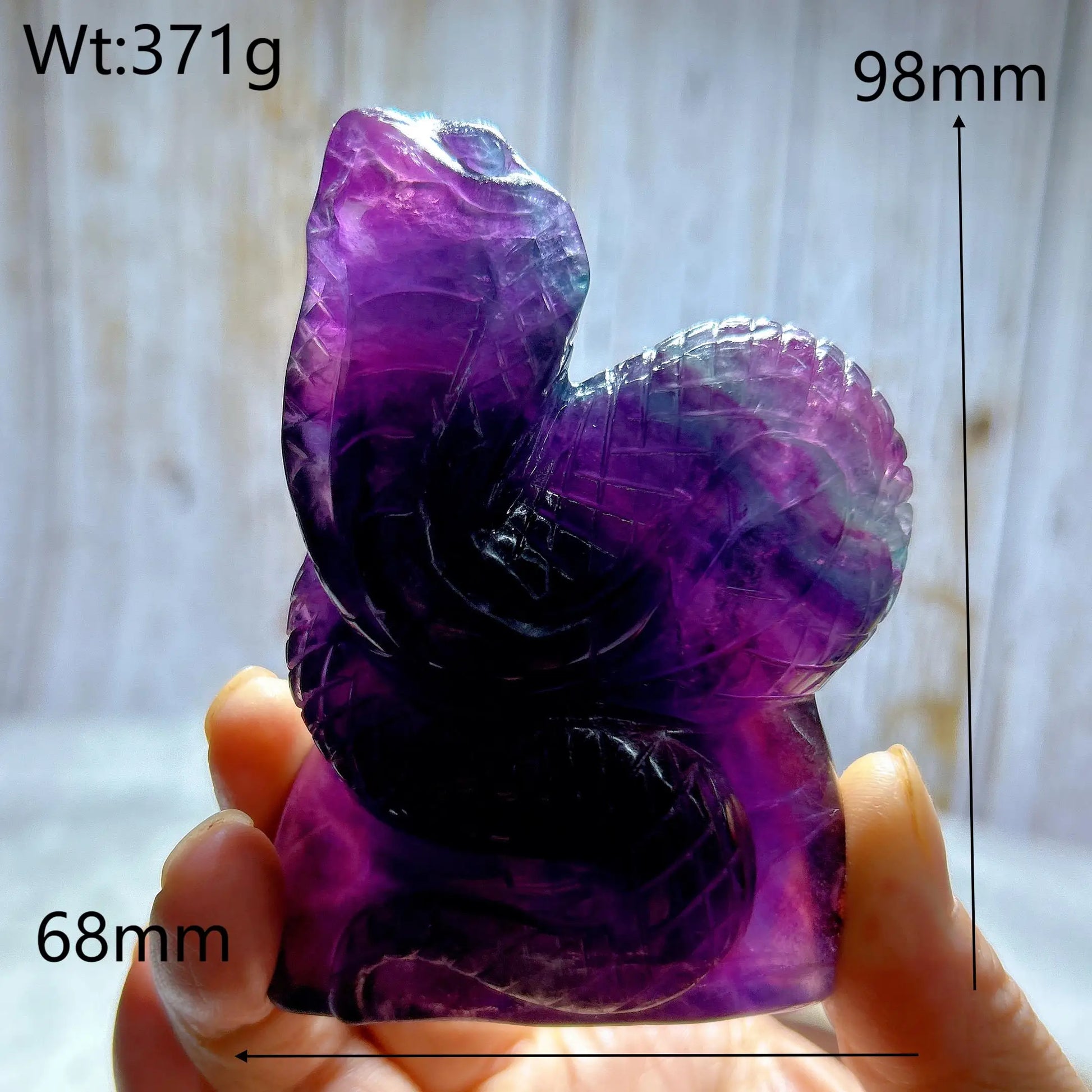 Rainbow Fluorite Snake-ToShay.org