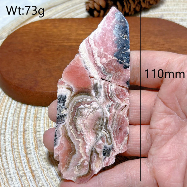 Pink Rhodochrosite Slice-ToShay.org