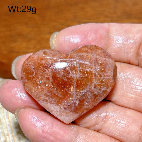 Orange Sunstone Heart-ToShay.org