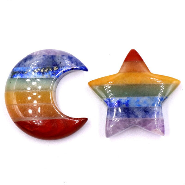 Chakra Rainbow Moon Star-ToShay.org
