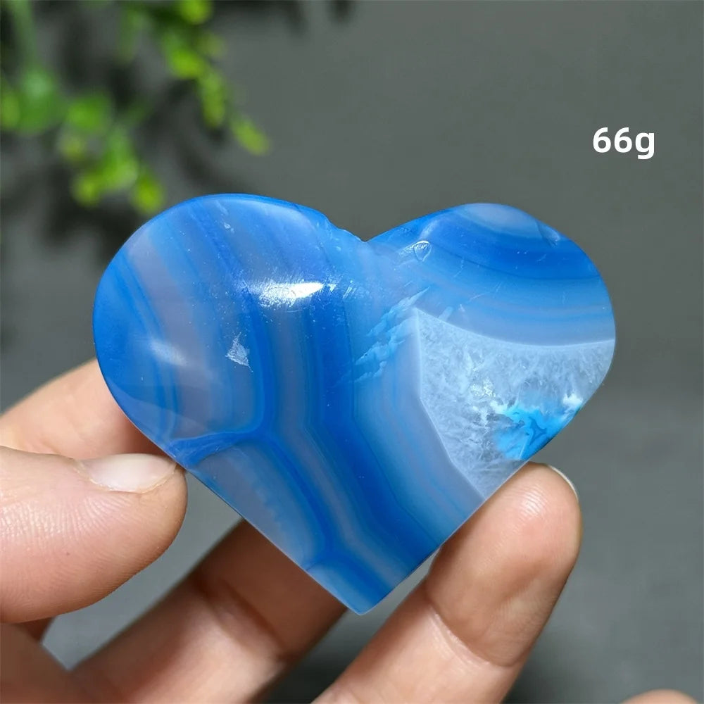 Blue Agate Heart-ToShay.org