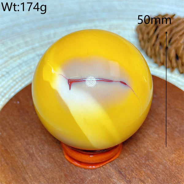 Yellow Mookaite Ball-ToShay.org