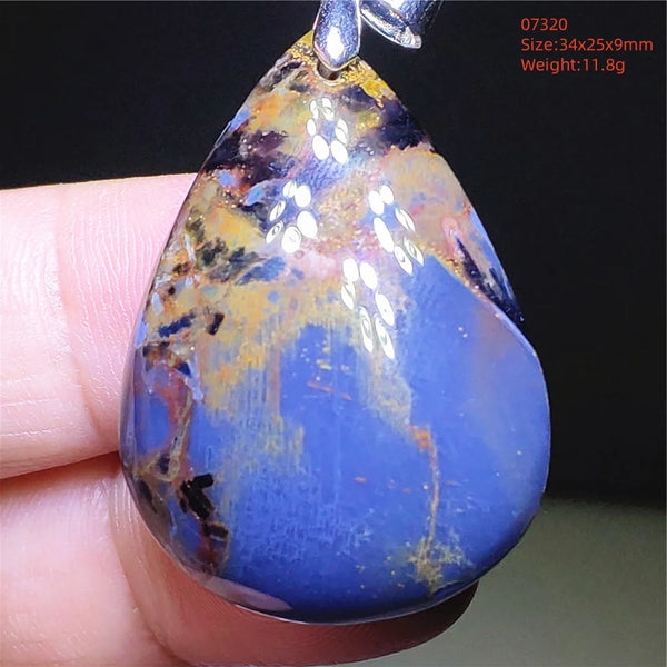 Blue Pietersite Chatoyant Pendant-ToShay.org