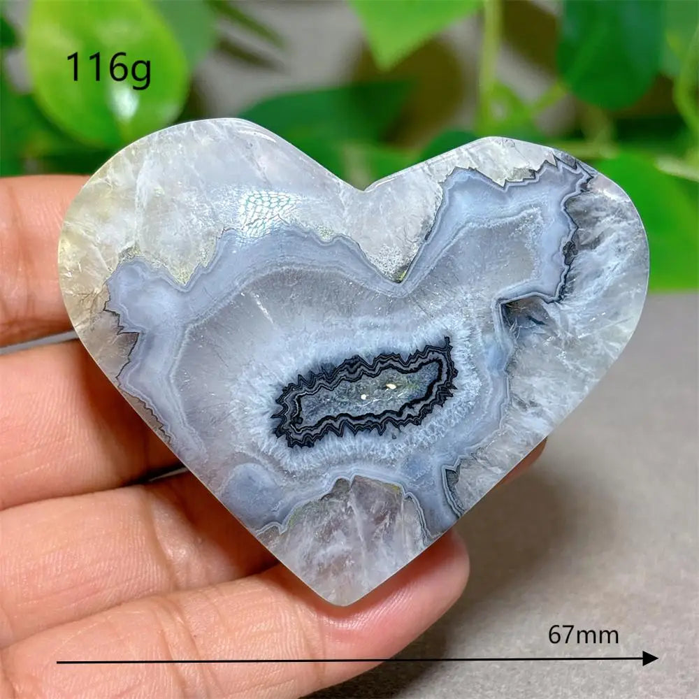 Black Silk Agate Heart-ToShay.org