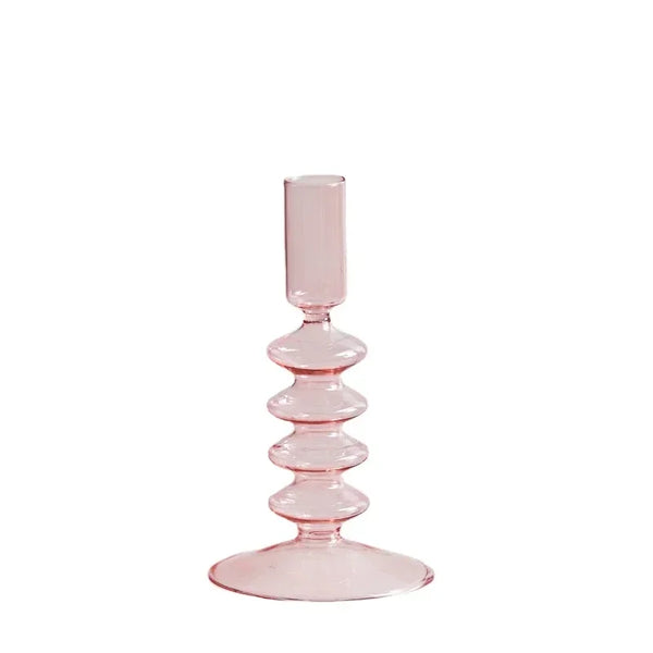 Glass Coloured Candle Holders-ToShay.org