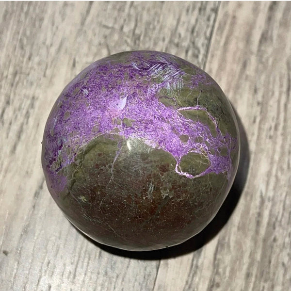 Purple Stichite Serpentine Ball-ToShay.org