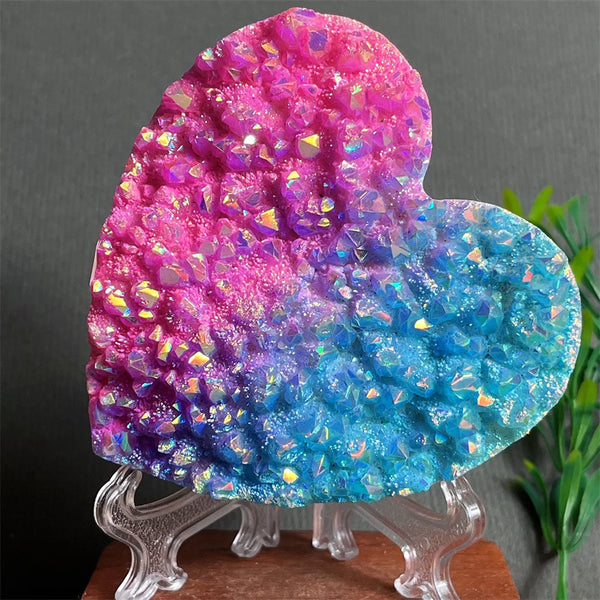 Rainbow Aura Crystal Heart-ToShay.org