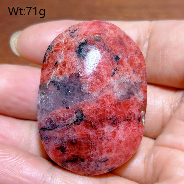 Pink Rhodonite Palm Stone-ToShay.org