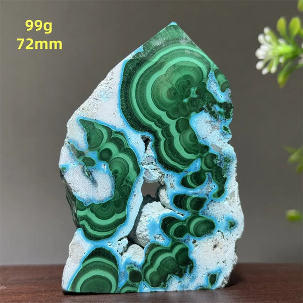 Blue Chrysocolla Tower Stone-ToShay.org