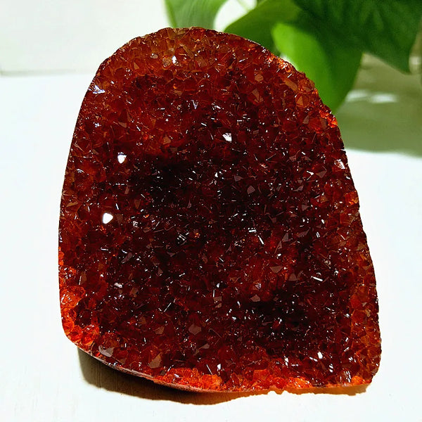 Orange Citrine Geode Cluster-ToShay.org