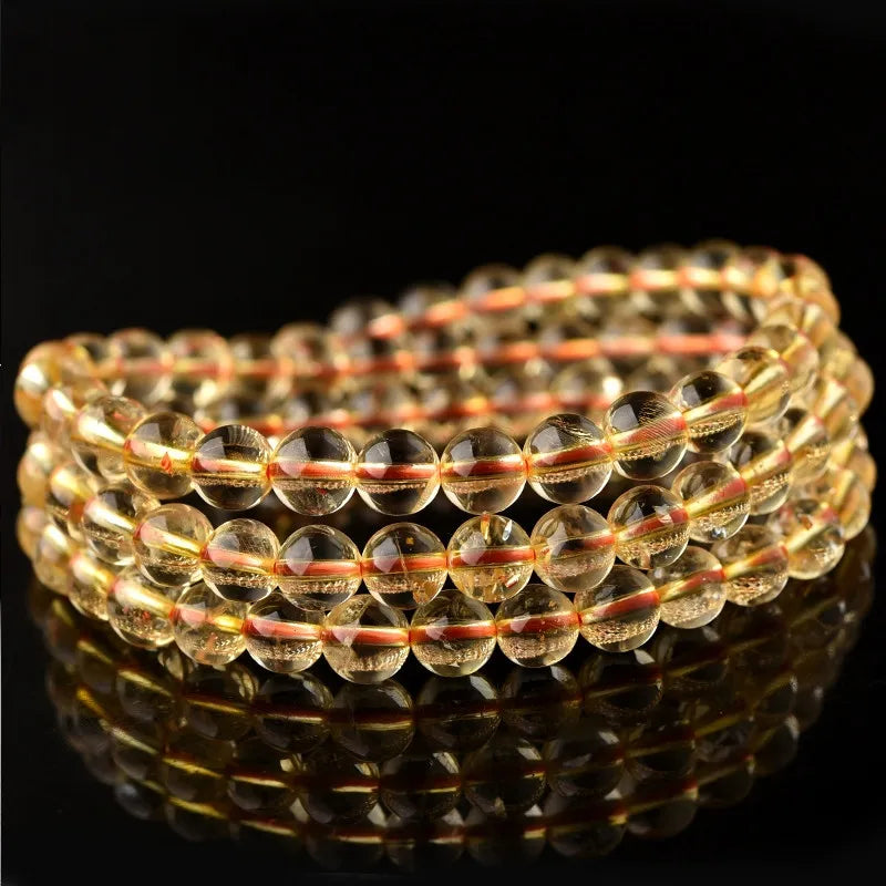 Yellow Citrine Wrap Bracelet-ToShay.org