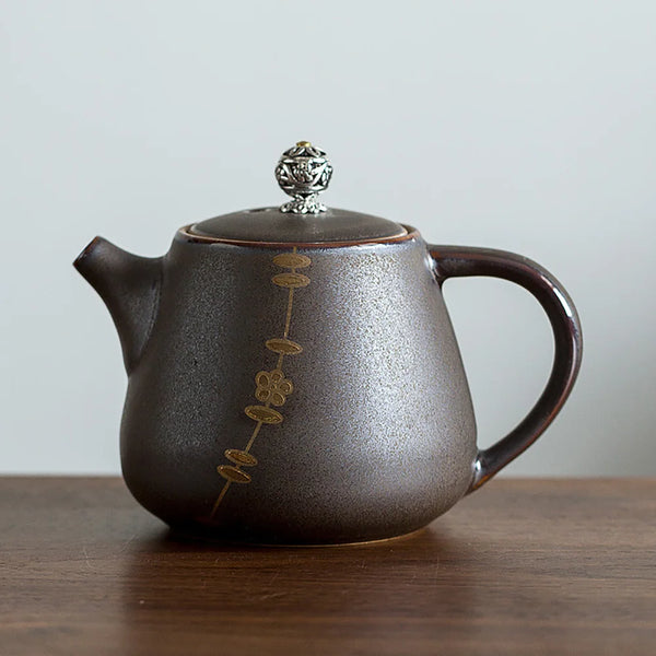 Rust Glazed Clay Teapot-ToShay.org