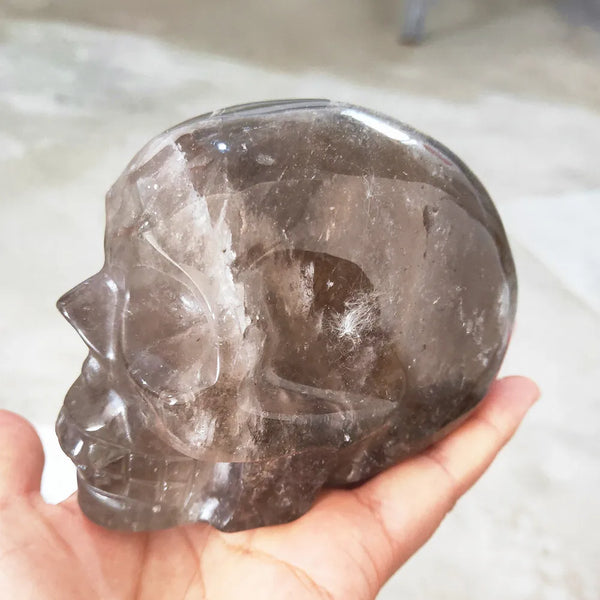 Smoky Quartz Crystal Skull-ToShay.org