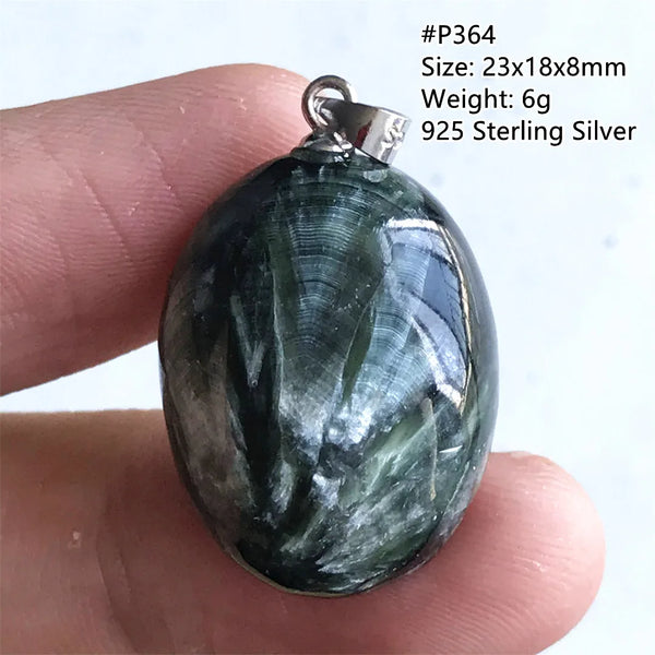 Green Seraphinite Pendant-ToShay.org