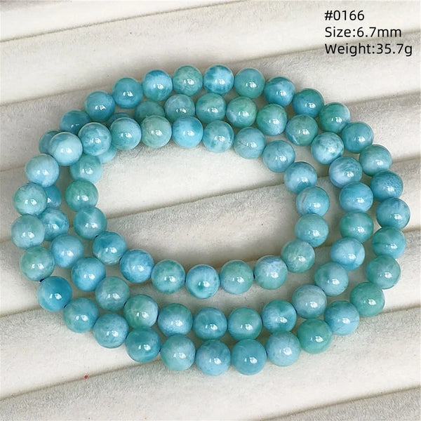 Blue Larimar Bead Bracelet-ToShay.org