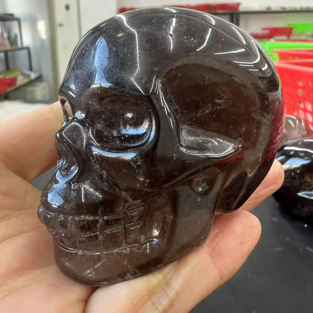 Smoky Quartz Crystal Skull-ToShay.org