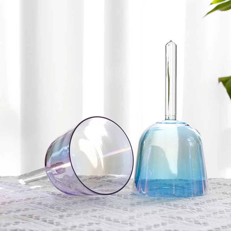 Handed Crystal Bowls Colorful Clear Singing Bowl Sound Healing Meditation Yoga Diapason Chakras Professional Handmade Percussion-ToShay.org
