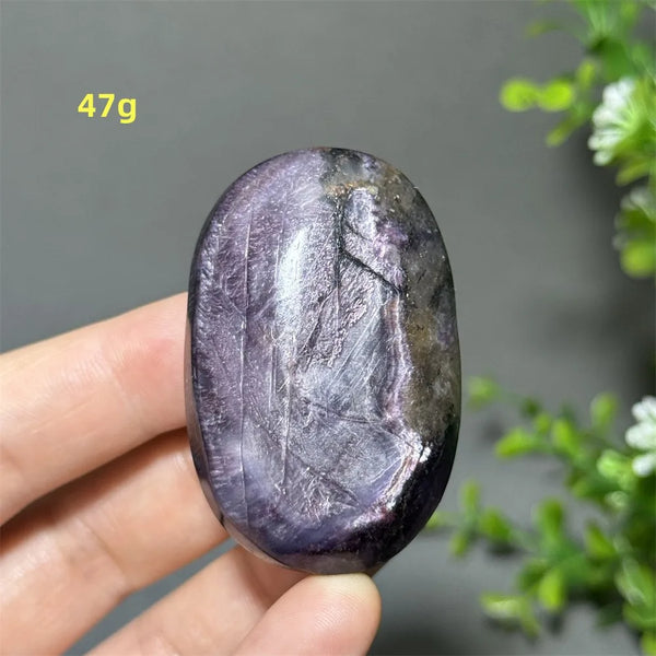 Purple Lepidolite Palm Stone-ToShay.org