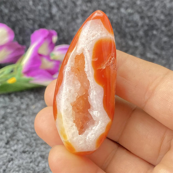 Red Agate Geode Crystal Egg-ToShay.org